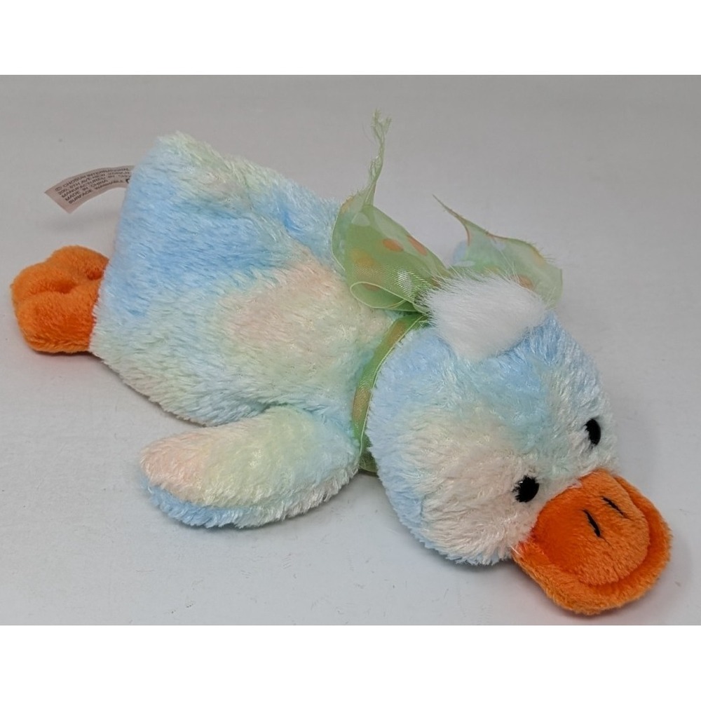 Chosun Floppy Duck Plush Stuffed Animal Tie Dye Vintage Y2K Blue Yellow Platypus